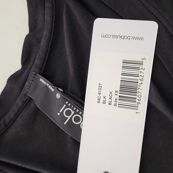 NWT Bobi Los Angeles Long‎ Sleeve Slouchy Boyfriend Tee Size XS - Picture 5 of 7